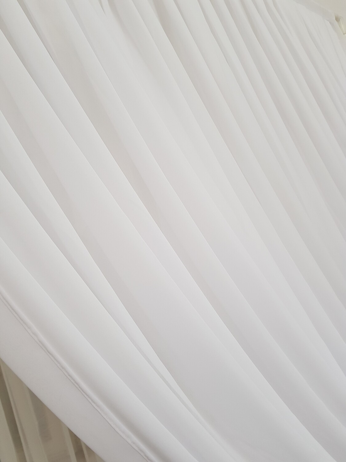 Perdea voal alb 200x220 cm