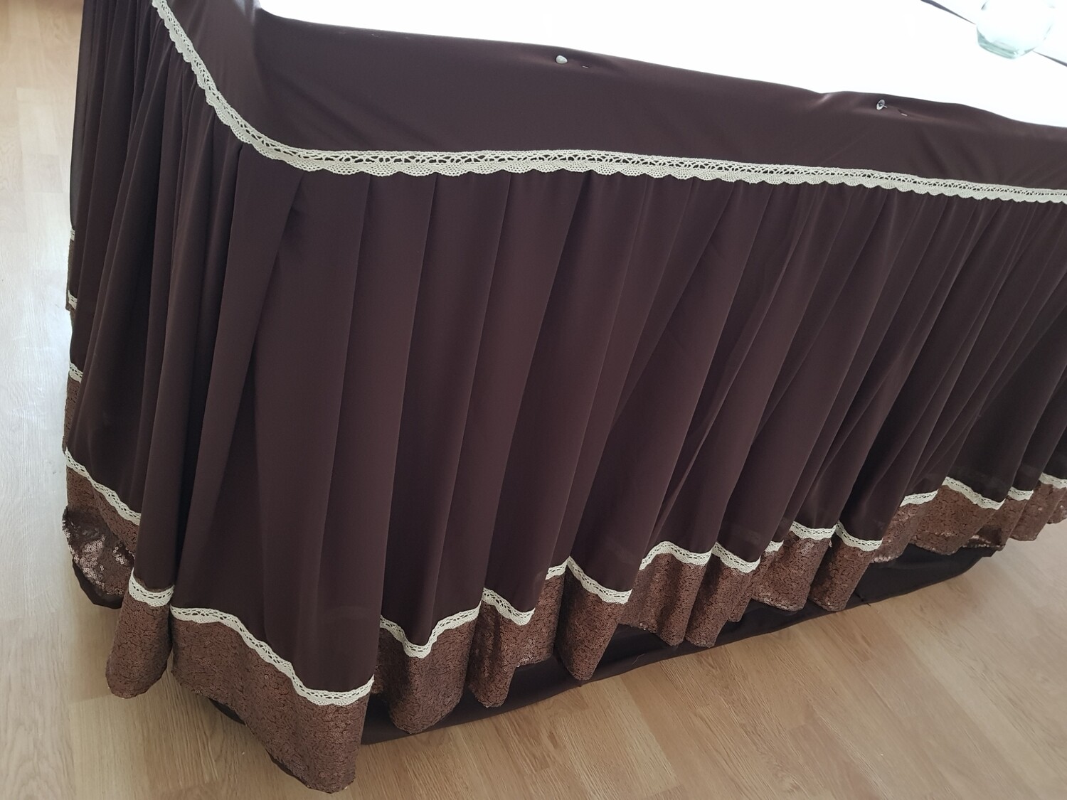 Fustă masă model rustic-modern L480 cm