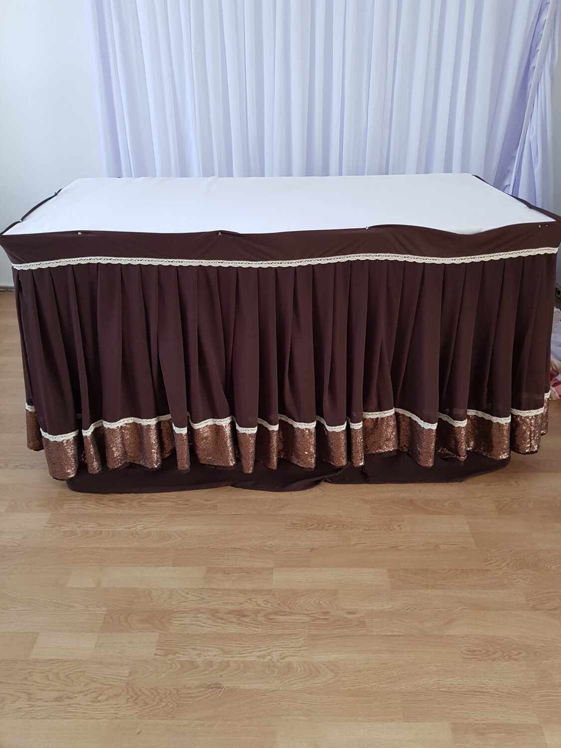 Fustă masă model rustic-modern L480 cm