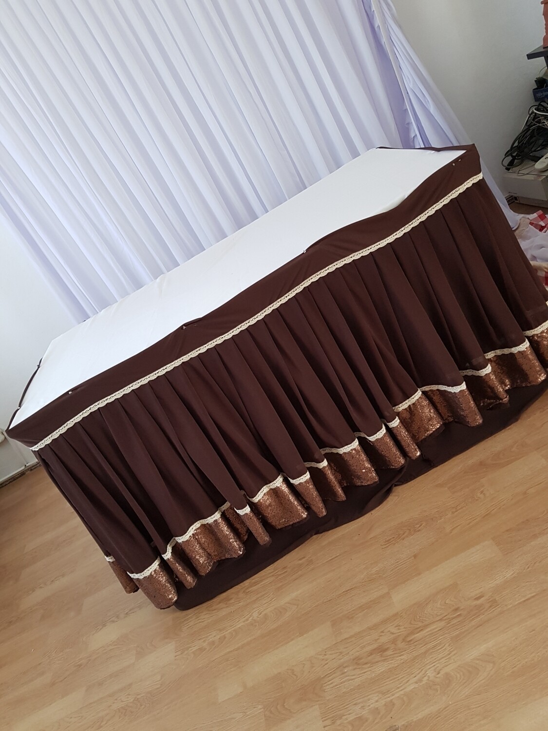 Fustă masă model rustic-modern L480 cm