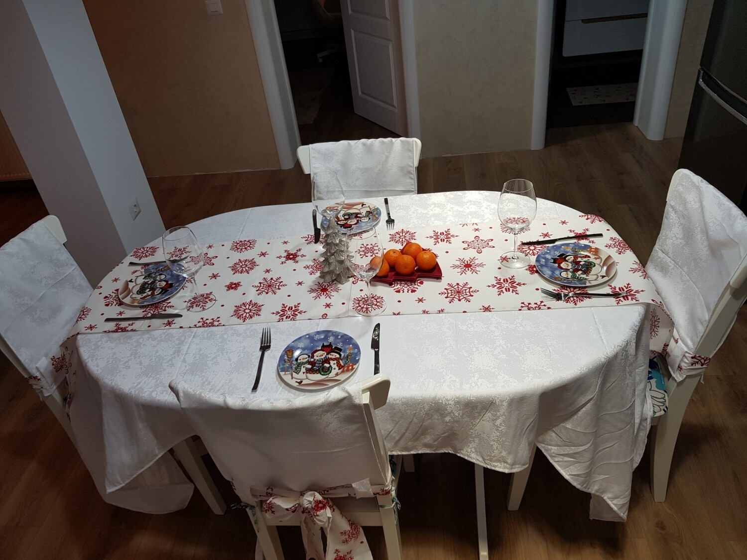 Traversa masa bumbac fulgi de nea
