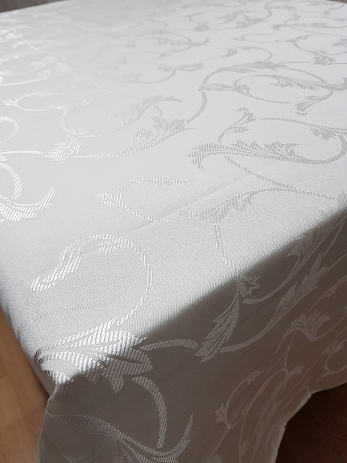 Fata masa brocard ivory (frunze)