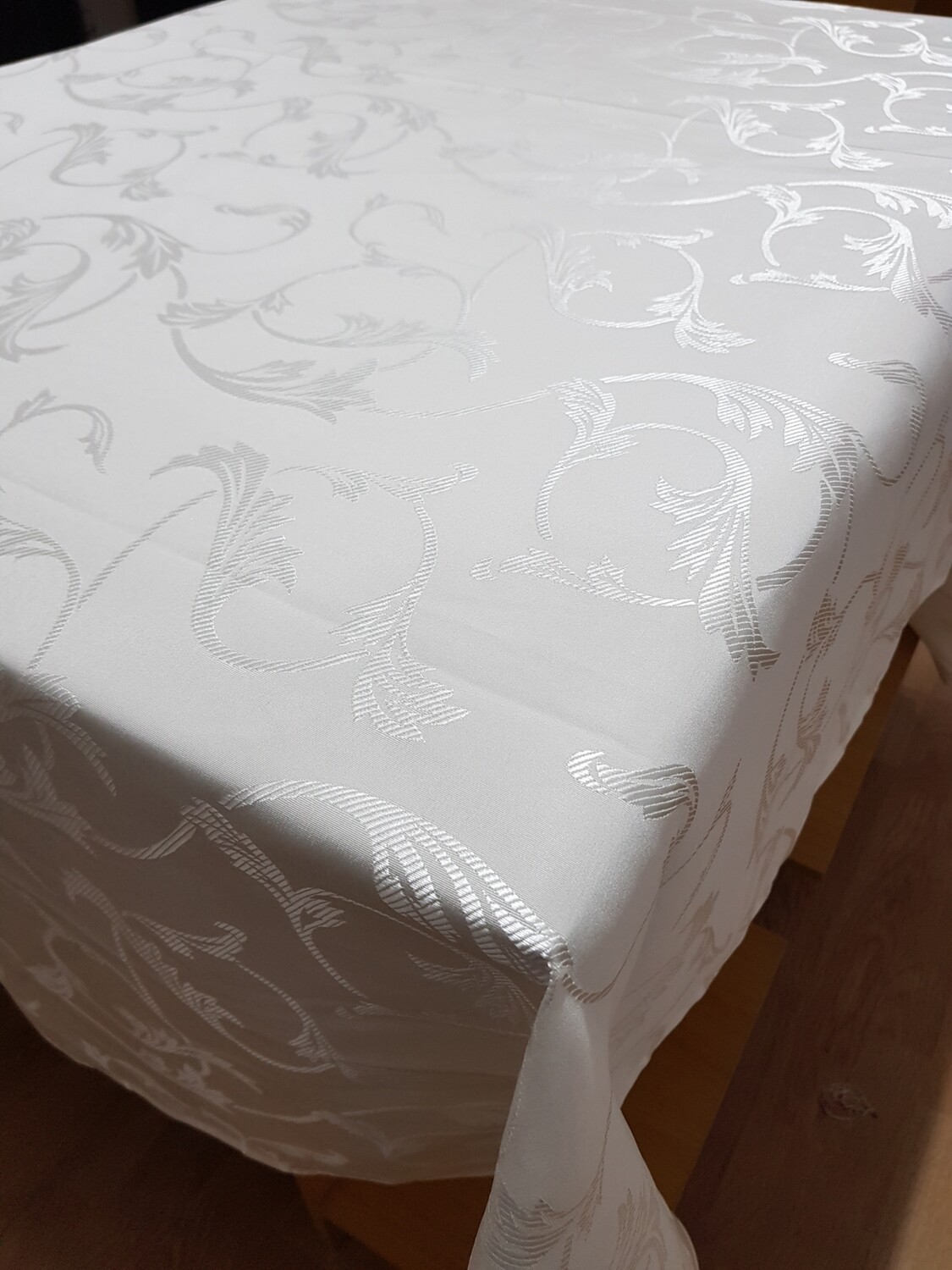 Fata masa brocard ivory (frunze)