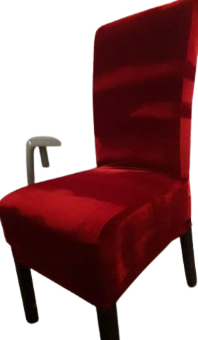 Husa scurta pentru scaun realizata din catifea