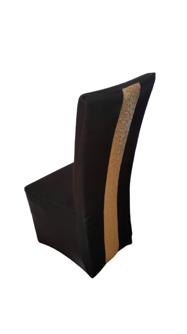Husa negru &amp; auriu pentru scaun