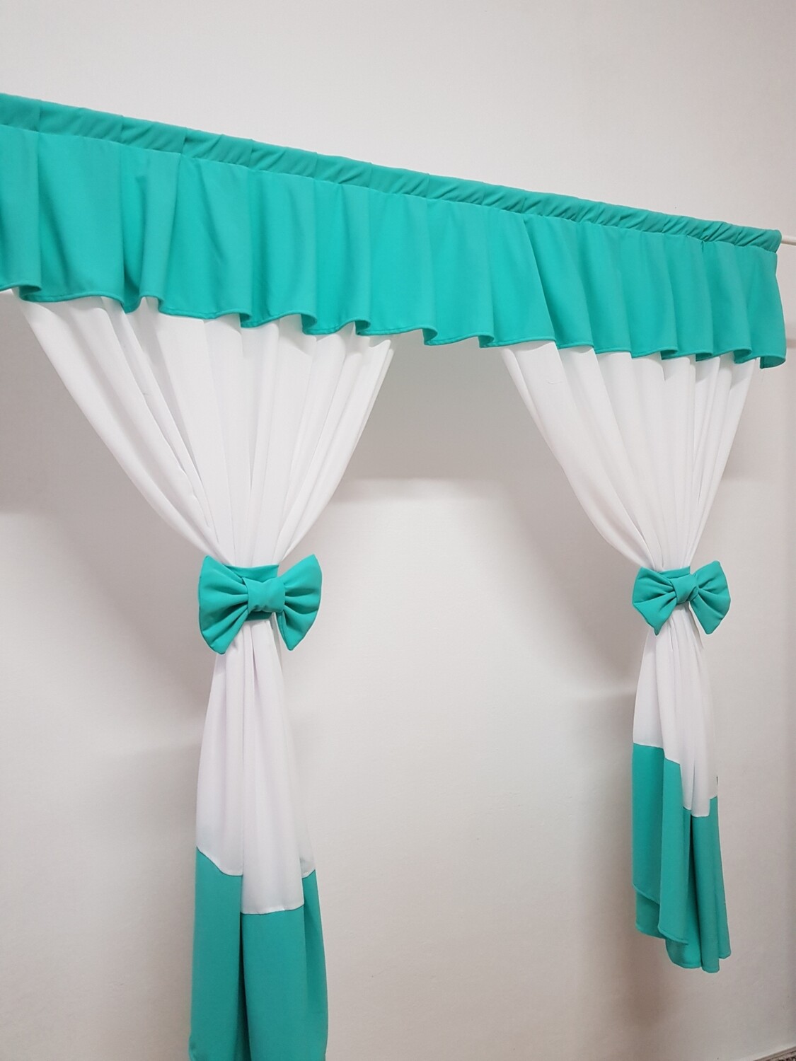 Perdea scurta pentru bucatarie (verde menta)