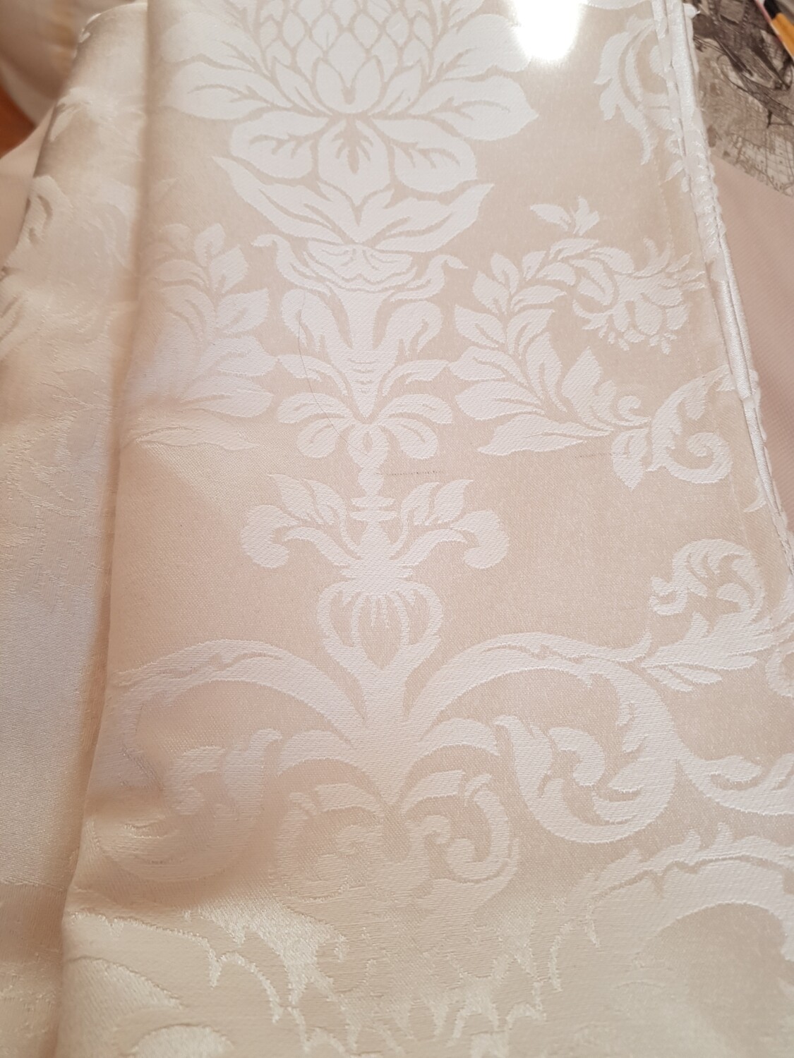 Servet 36x36 cm, damasc ivory