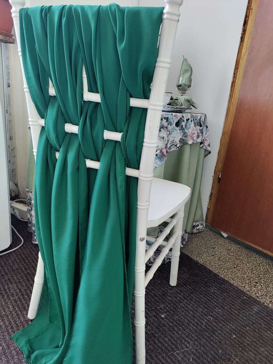 Esarfe 23x190 cm voal verde