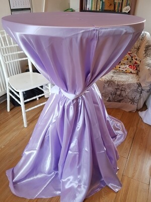 Fete masa rotunde (satin lila)