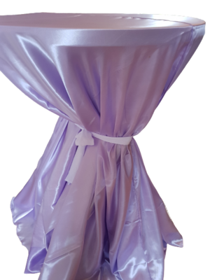Fete masa rotunde (satin lila)