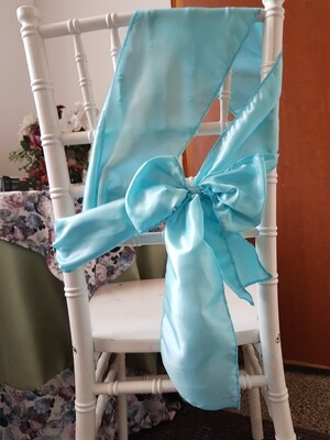 Esarfe 14x220cm tafta albastru turcoaz