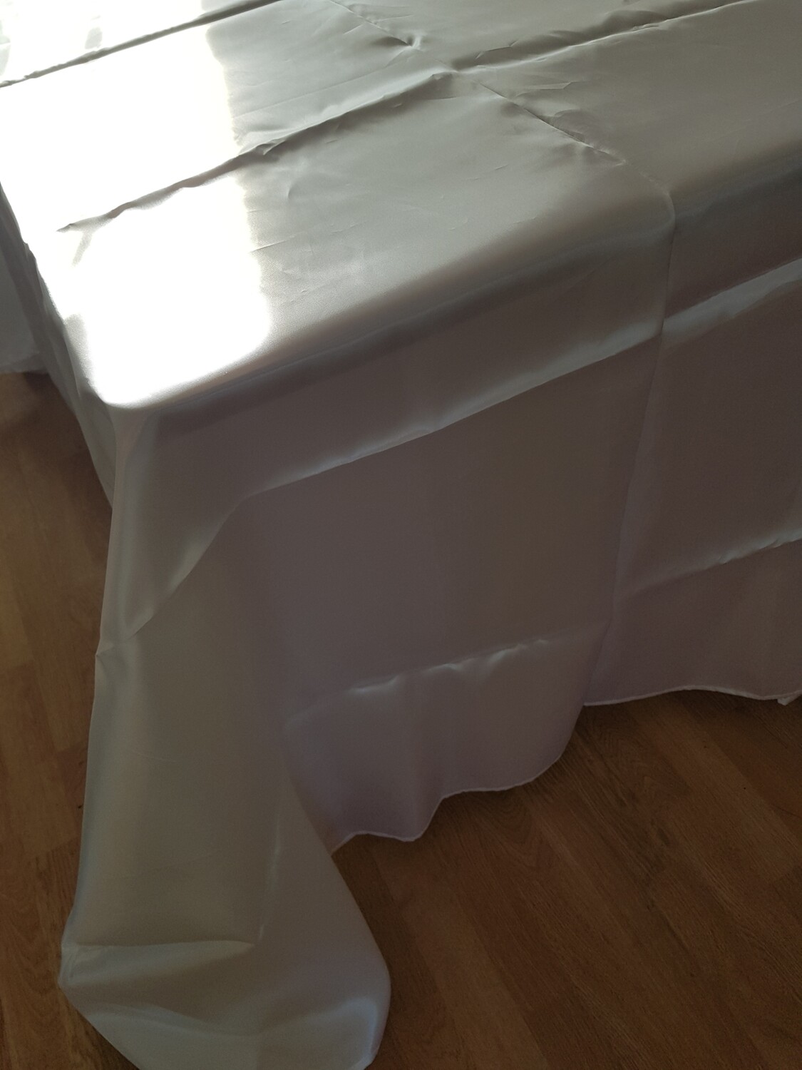 Fata masa 200x500 cm satin alb