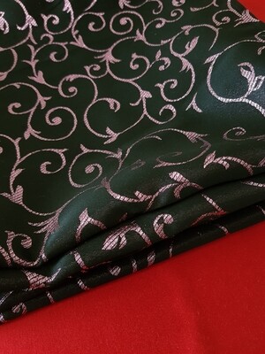 Traversa masa roz &amp; negru 30x135 cm