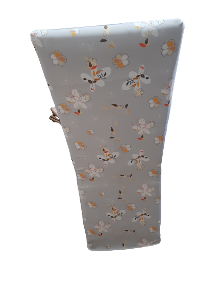 Huse fixe gri cu model floral - scaun Munchen