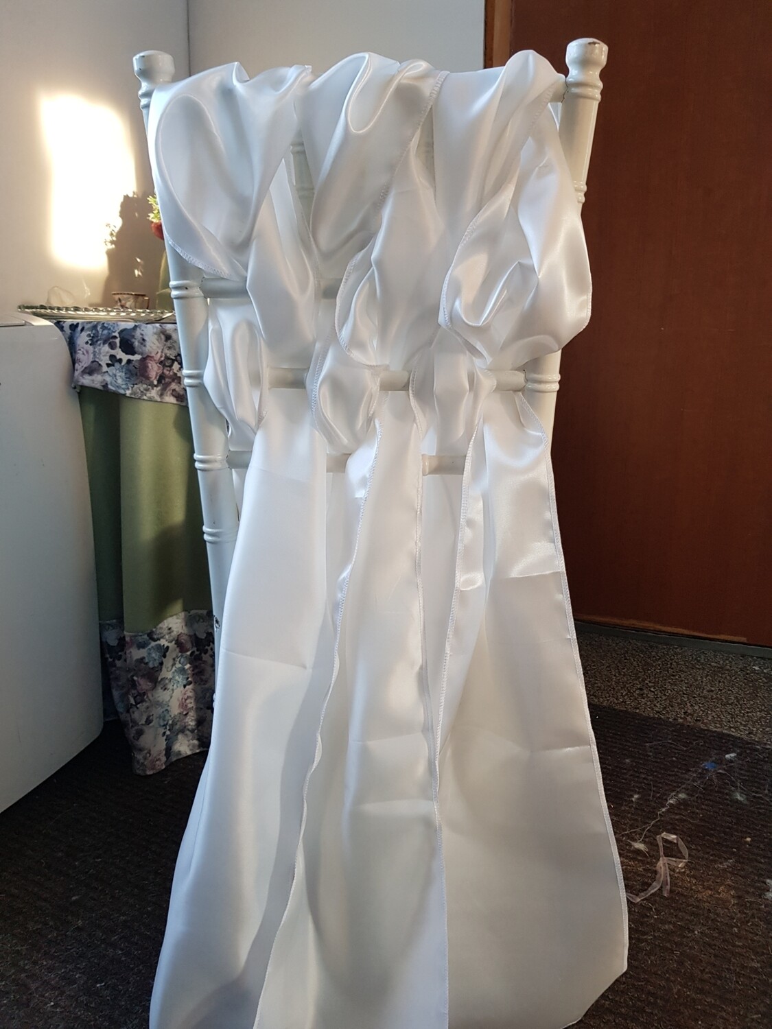 Esarfe satin ivory 23x200 cm