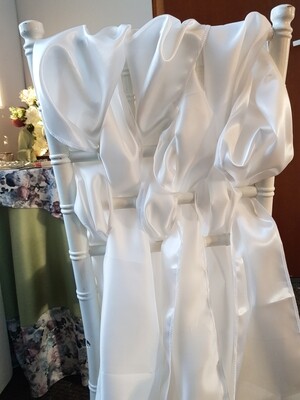 Esarfe satin ivory 23x200 cm