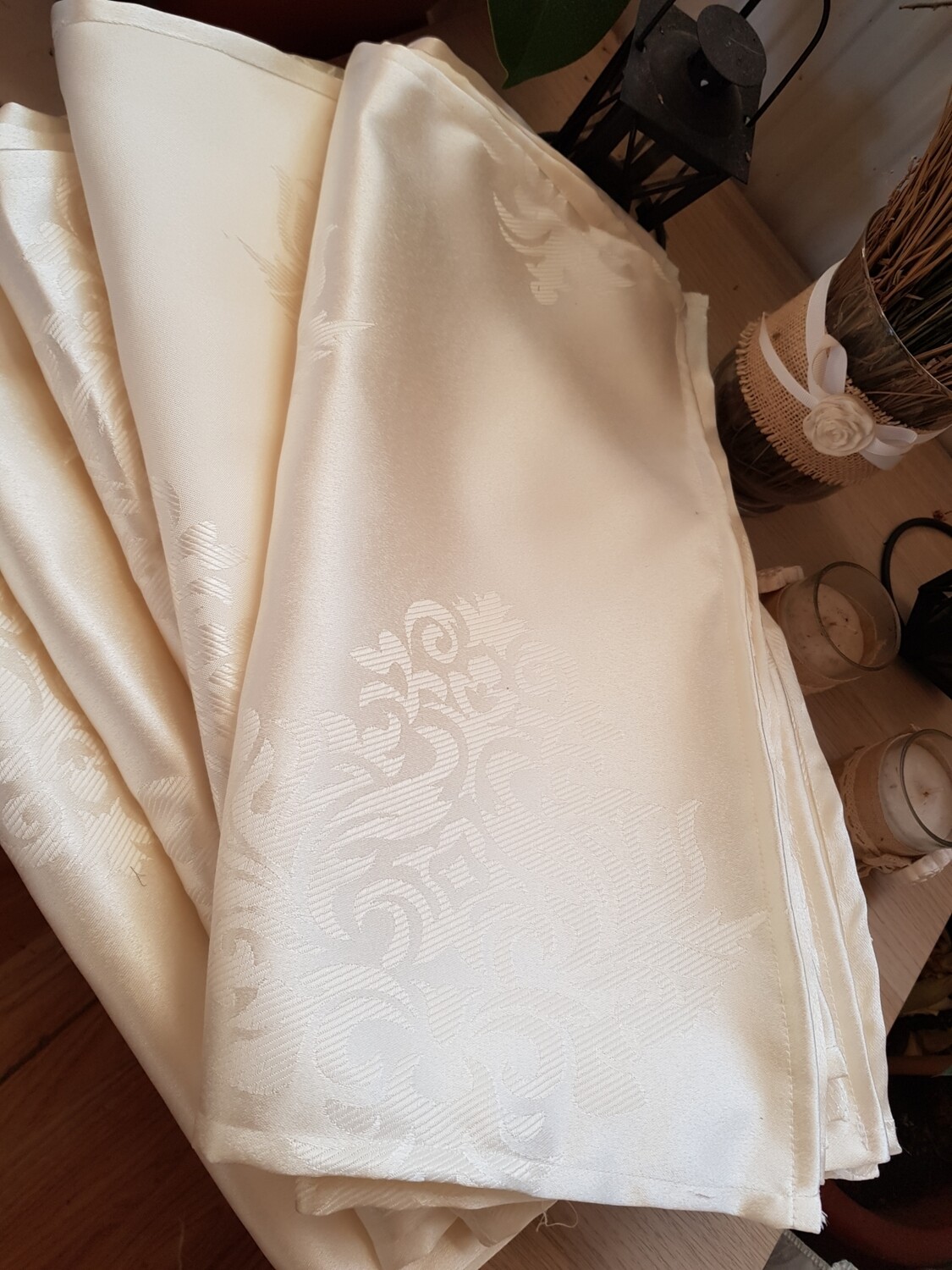 Servet 40x40 cm brocard ivory