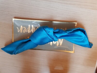 Servet brocard albastru turcoaz 35x35 cm