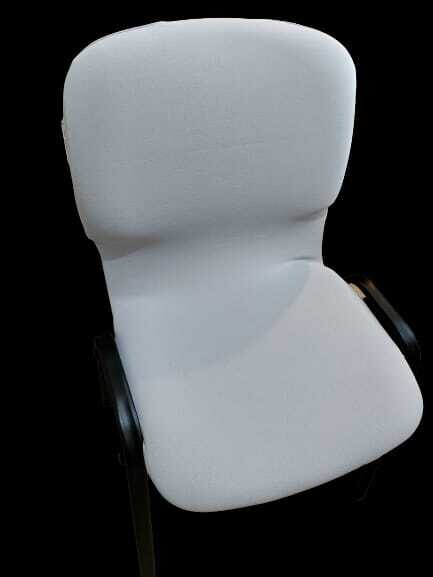 Husa scaun vizitator   crep gri light