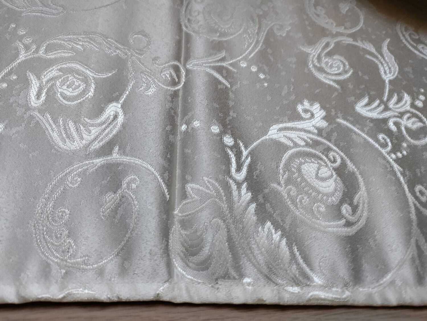 Traversa masa 49x145 cm brocart ivory