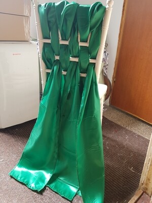 Esarfe 23x200 cm satin verde