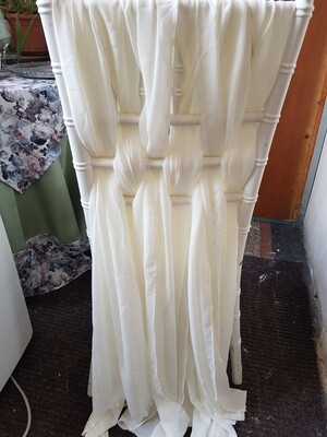 Eșarfe voal ivory-crem (unt)