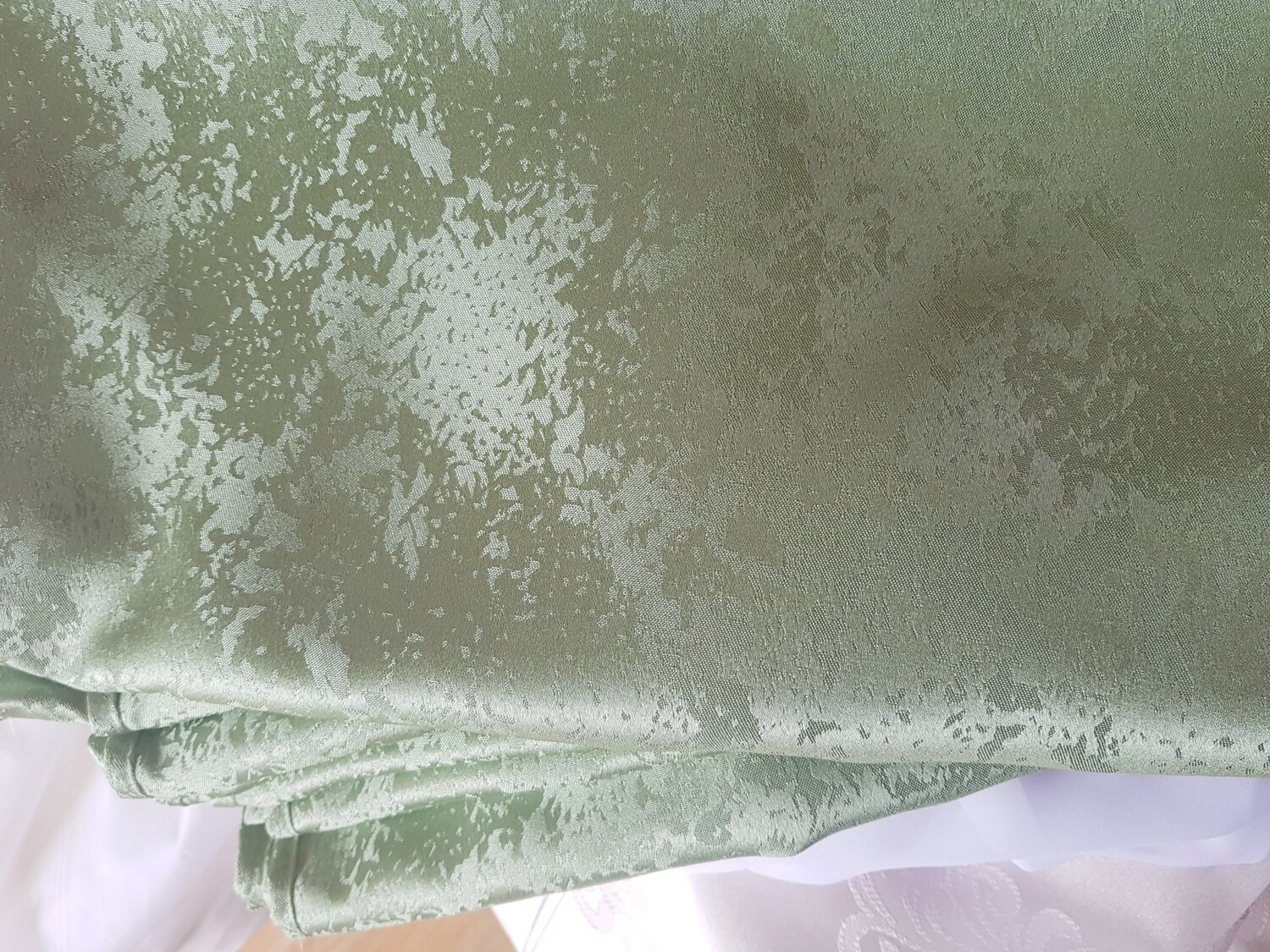 Traversa  brocart verde ”mar”, model a p e