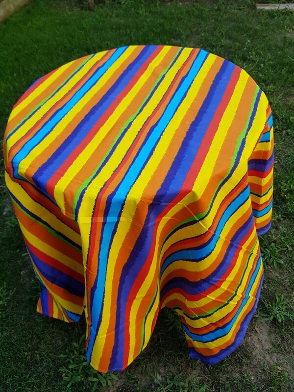 Fata masa creton multicolor
