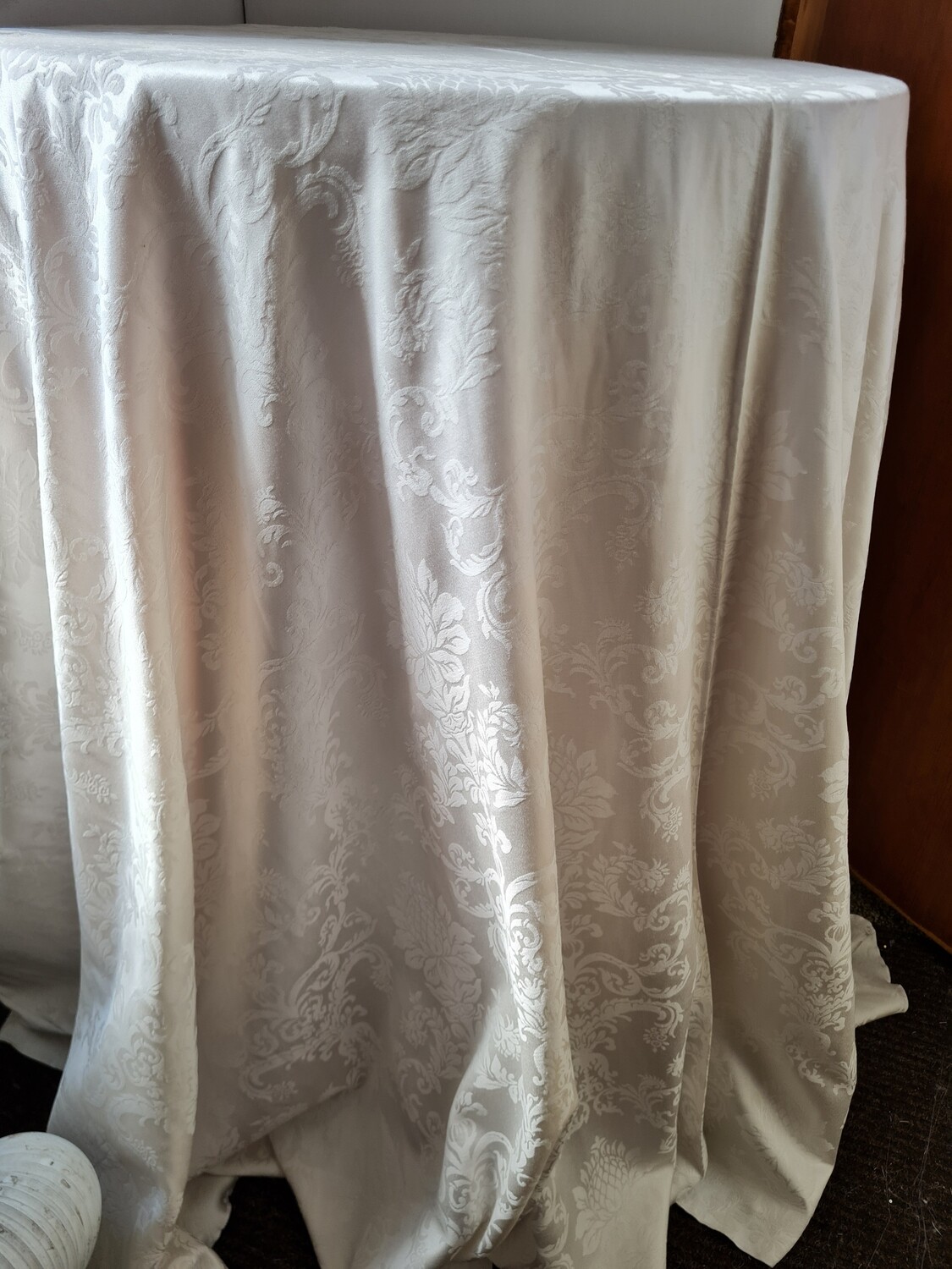 Fata masa damasc ivory diametrul 320 cm