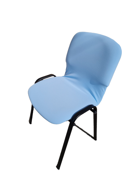 Huse scaun vizitator - albastru deschis