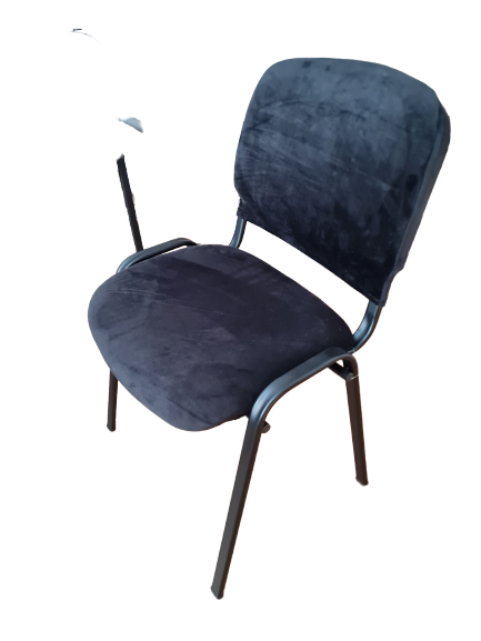 Husa scaun vizitator, catifea neagra ( 2 piese)