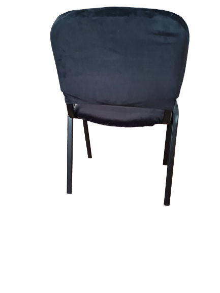 Husa scaun vizitator, catifea neagra ( 2 piese)