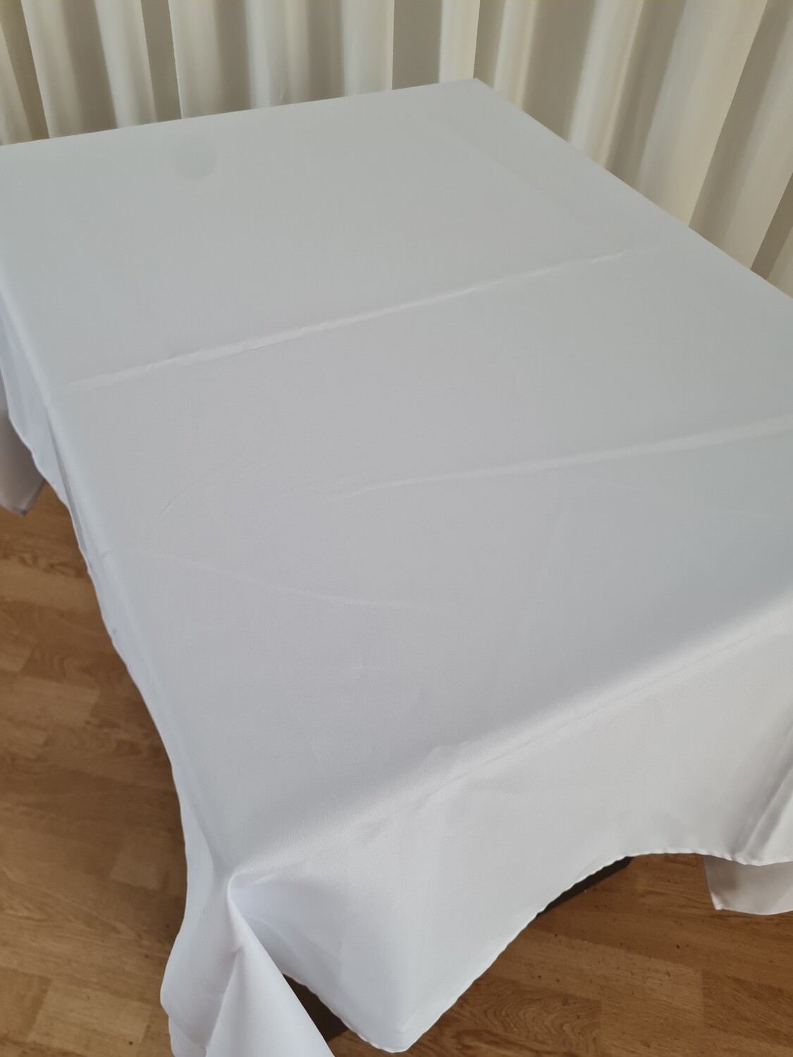 Fata de masă 145x145 cm minimat alb