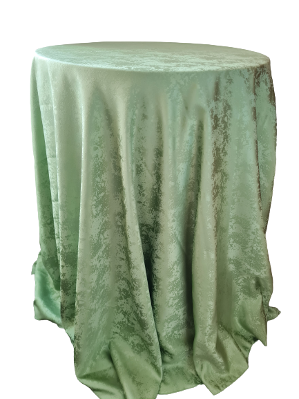 Fata masa d=320 cm, brocart verde deschis