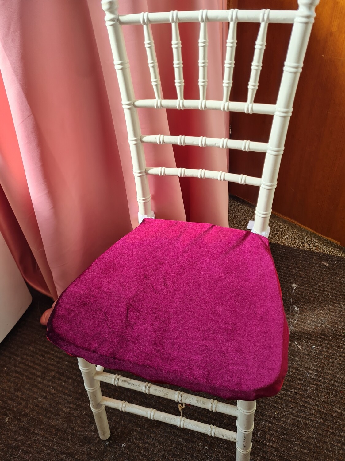 Husă pernă scaun chiavari - vișină putredă