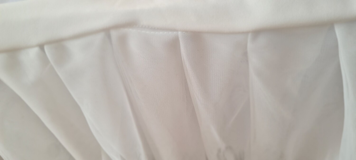 Fusta masa tulle ivory 78x550 cm