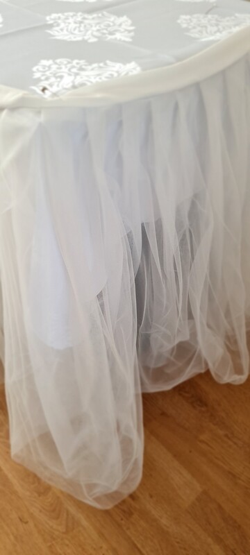 Fusta masa tulle ivory 78x550 cm