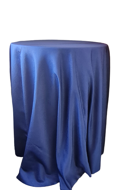 Fata masa diametrul 270 cm, brocart indigo