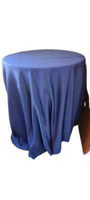 Fata masa diametrul 270 cm, brocart indigo