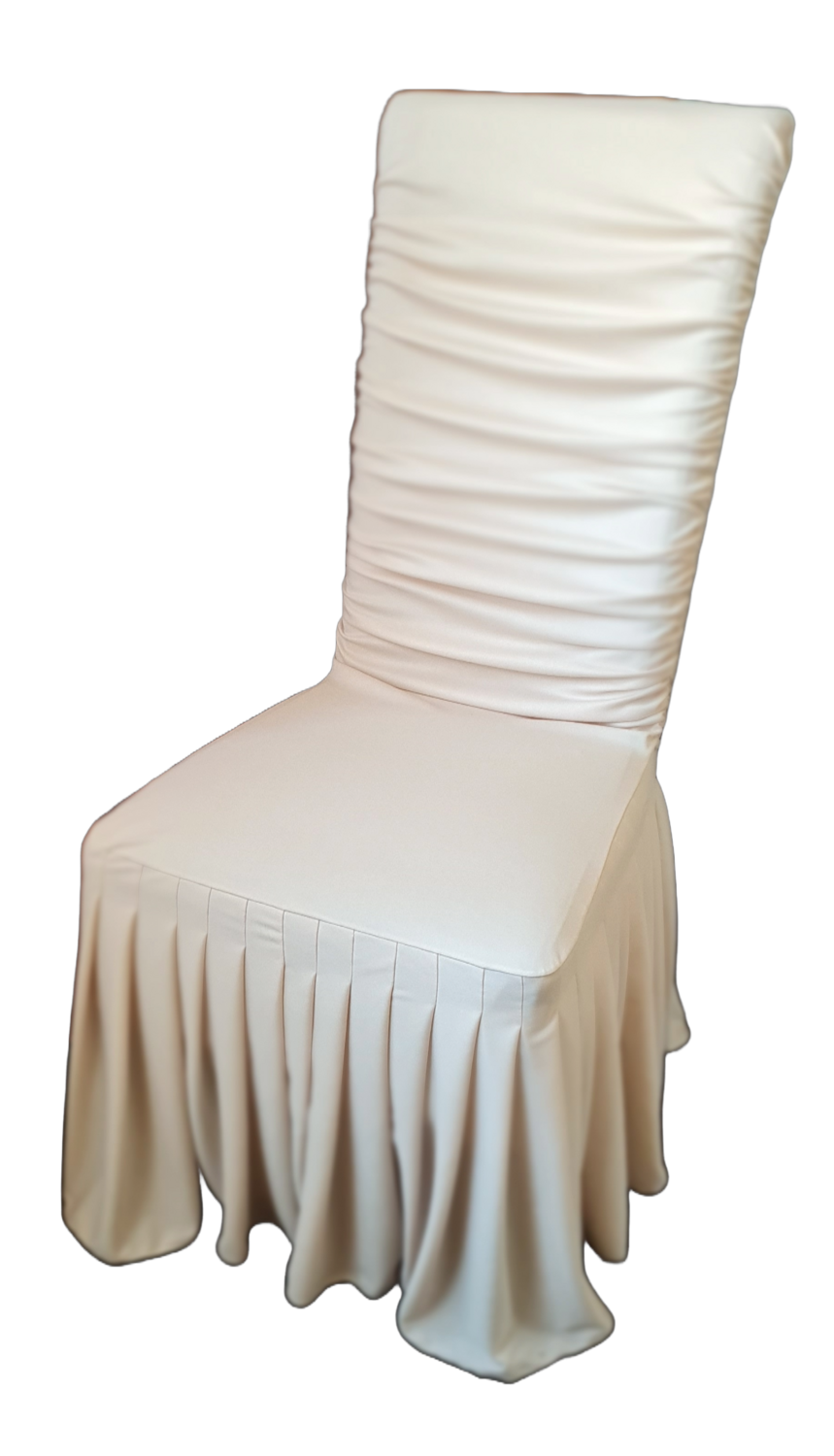 Husa elastica scaun Munchen - milanez bej deschis