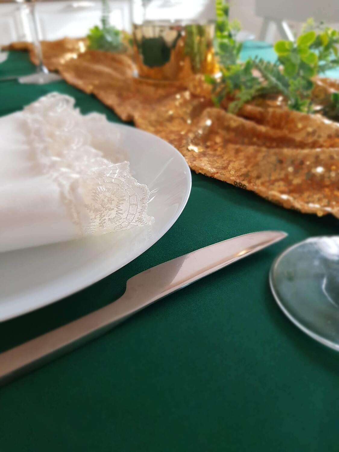 Servet brocart si dantela pentru evenimente festive