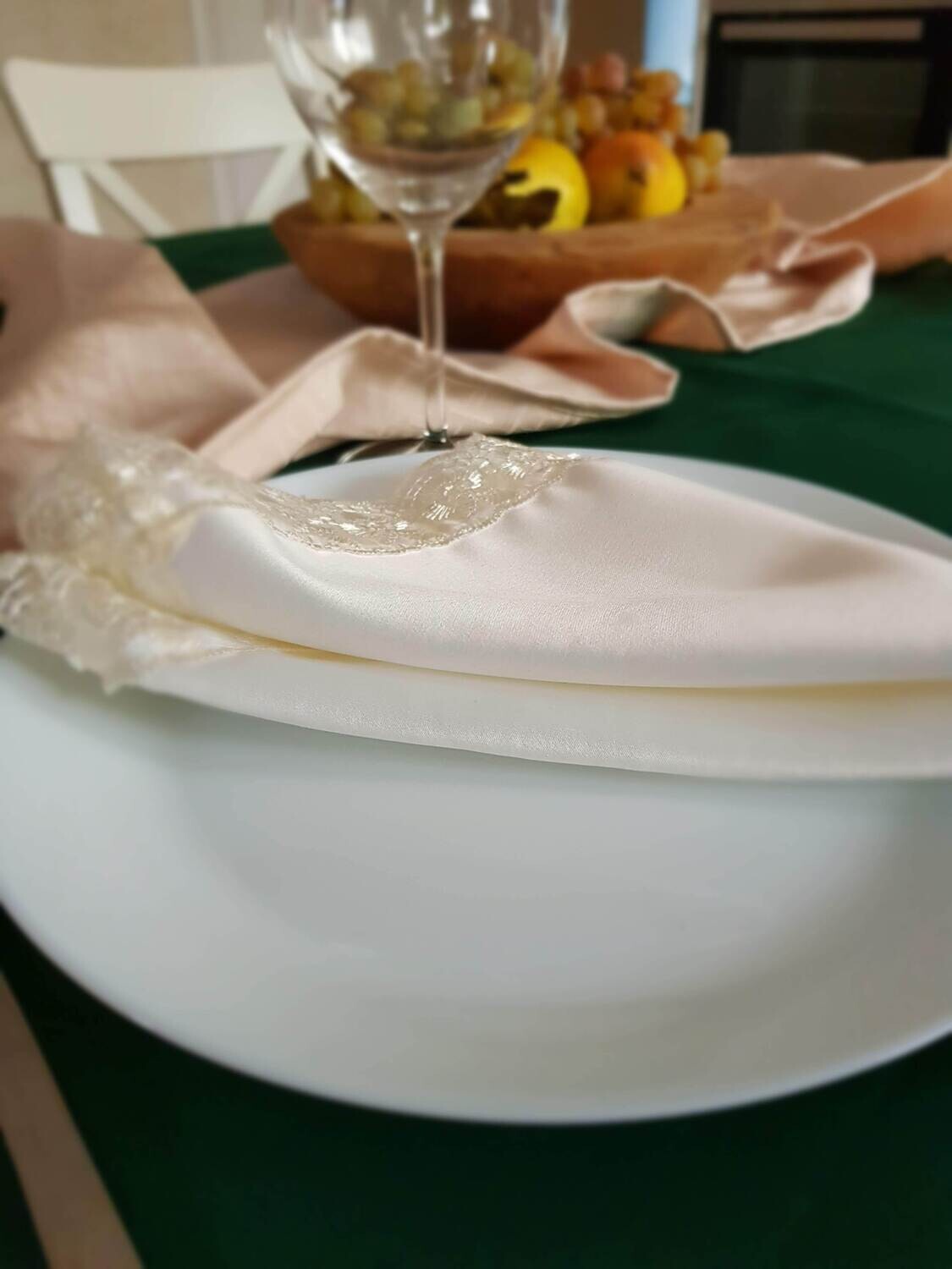 Servet brocart si dantela pentru evenimente festive
