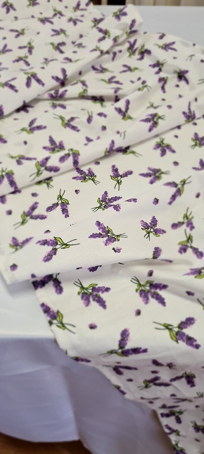 Napron bumbac imprimeu lavanda
