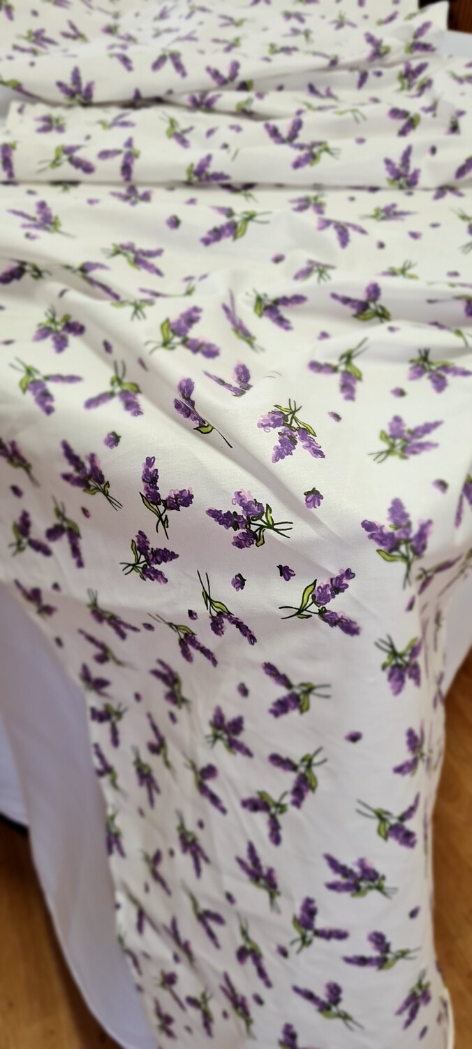 Napron bumbac imprimeu lavanda
