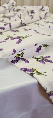 Napron bumbac imprimeu lavanda