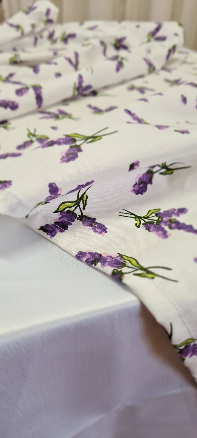 Napron bumbac imprimeu lavanda