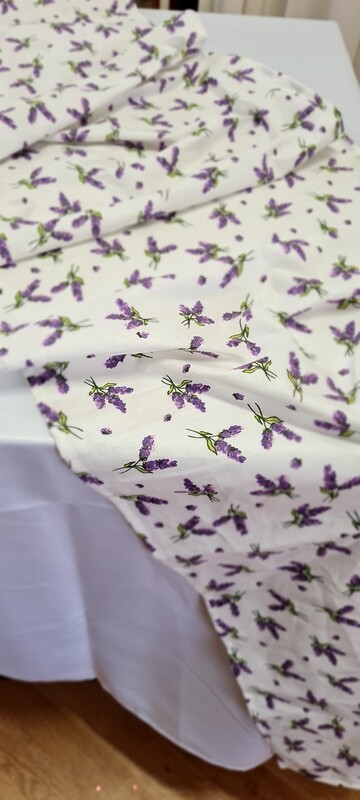 Napron bumbac imprimeu lavanda