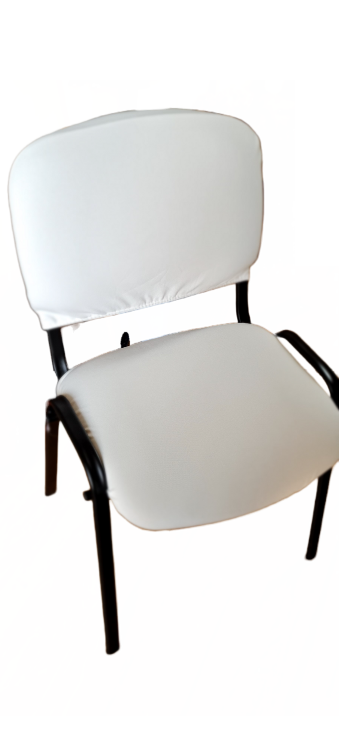Huse elastice pentru scaune tip vizitator, culoarea ivory light