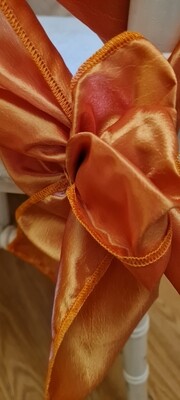 Eșarfe 20x195 cm, tafta orange metalizat