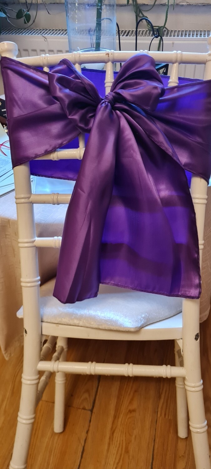 Esarfe 20x195 cm, satin mov